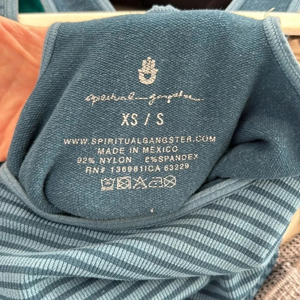 Spiritual Gangster Amor Ribbed Crop Tank Top - Picture 4 of 5